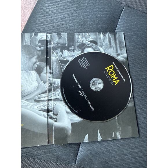 ROMA DVD FYC 2018 Promo Alfonso Cuaron Awards Screener CLEAN DISC - Picture 2 of 3